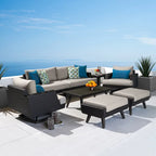 Portofino Casual 7 Piece Sunbrella Outdoor Patio Motion Seating Set