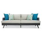 Ensemble de sièges de patio extérieurs Portofino Casual 7 pièces Sunbrella avec mécanisme à bascule