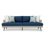 Ensemble de sièges de patio extérieurs Portofino Casual 7 pièces Sunbrella avec mécanisme à bascule