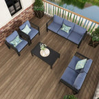 Ensemble de sièges d'extérieur sectionnels en aluminium Royalcraft 5 pièces