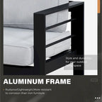 Ensemble de sièges d'extérieur sectionnels en aluminium Royalcraft 5 pièces