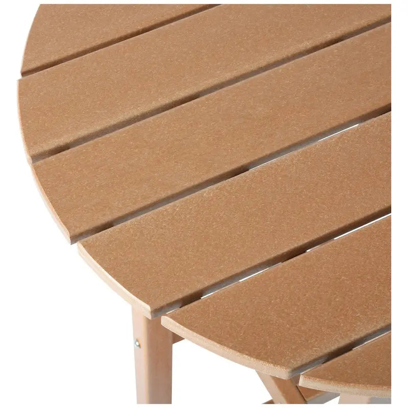 Ensemble de bar bistro d'extérieur Polytrends Laguna HDPE résistant aux intempéries (ensemble de 4 pièces)