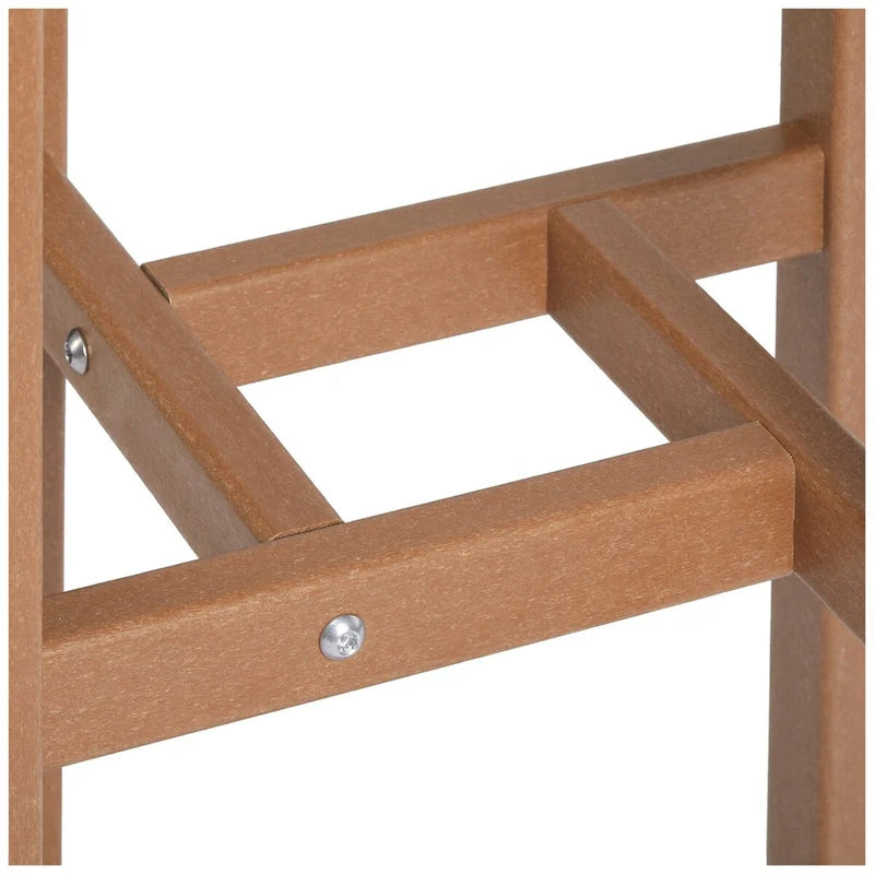 Ensemble de bar bistro d'extérieur Polytrends Laguna HDPE résistant aux intempéries (ensemble de 4 pièces)