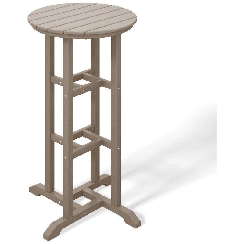 Ensemble de bar bistro d'extérieur Polytrends Laguna HDPE résistant aux intempéries (ensemble de 4 pièces)