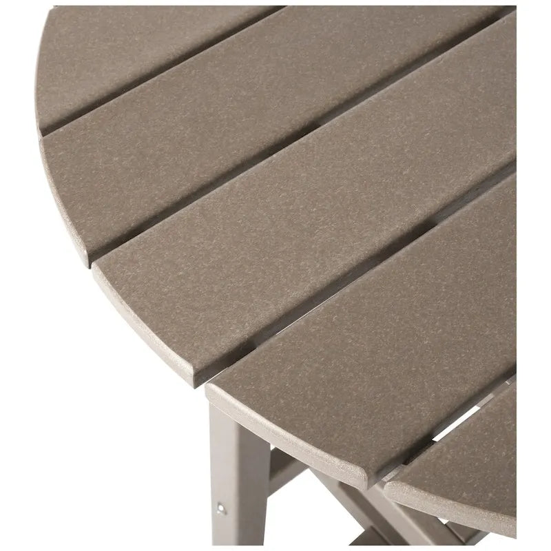 Ensemble de bar bistro d'extérieur Polytrends Laguna HDPE résistant aux intempéries (ensemble de 4 pièces)