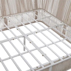 Ensemble canapé-lit d'extérieur 2 pièces avec table en verre trempé