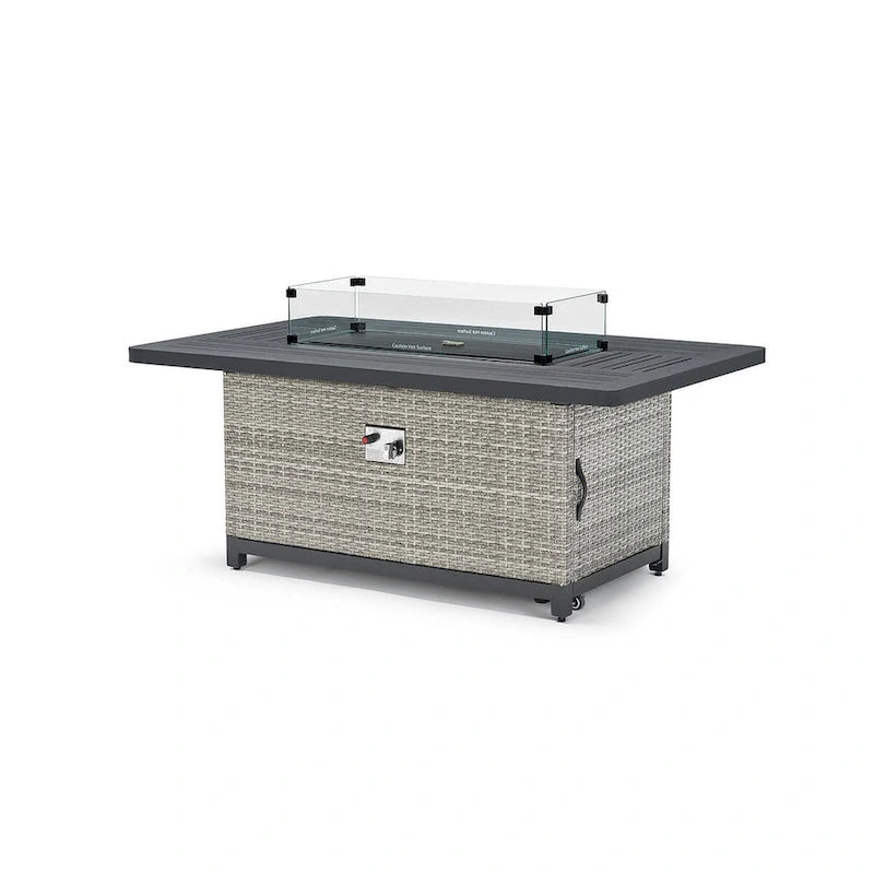 Ensemble de feu de jardin à mouvement Milo Grey 4 pièces Sunbrella