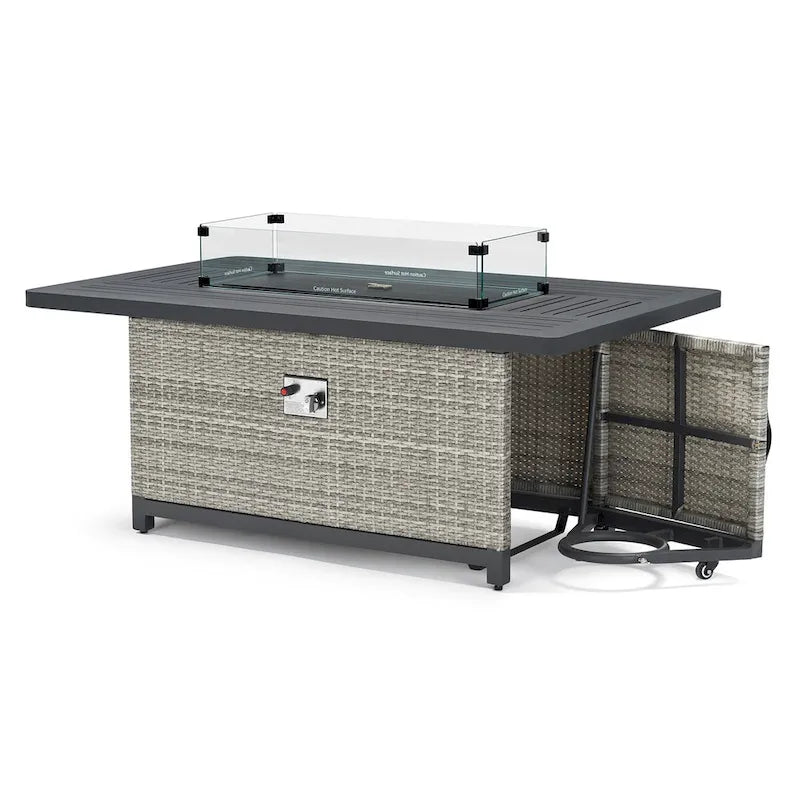 Ensemble de feu de jardin à mouvement Milo Grey 4 pièces Sunbrella