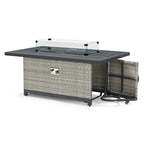 Ensemble de feu de jardin à mouvement Milo Grey 4 pièces Sunbrella