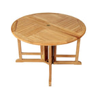 Teak Folding Butterfly Dining Table - Round 48 (120 cm)