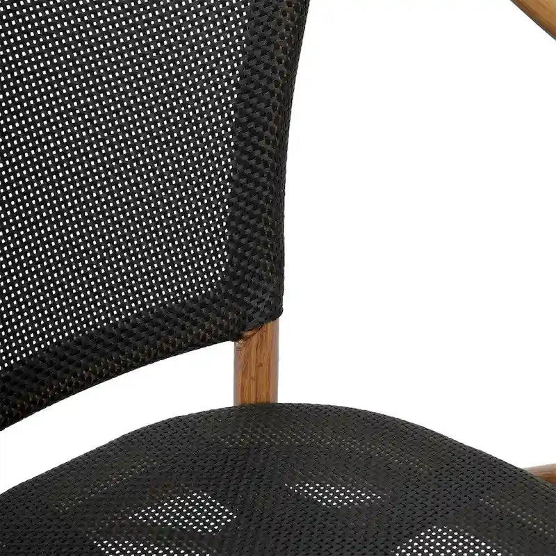 Lot de 2 chaises commerciales Paris tout temps avec accoudoirs et structure métallique - Non applicable