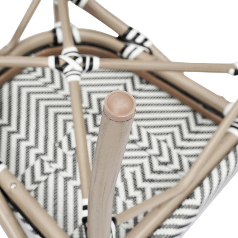 Lot de 2 chaises commerciales Paris tout temps avec accoudoirs et structure métallique - Non applicable