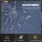 Ensemble de sièges d'extérieur sectionnels en aluminium Royalcraft 4 pièces