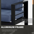 Ensemble de sièges d'extérieur sectionnels en aluminium Royalcraft 4 pièces