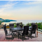 Windermere Oval Patio Dining Table Set of 7 - N/A