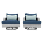 Ensemble de sièges de patio extérieurs Portofino Comfort 7 pièces Sunbrella avec mécanisme à bascule