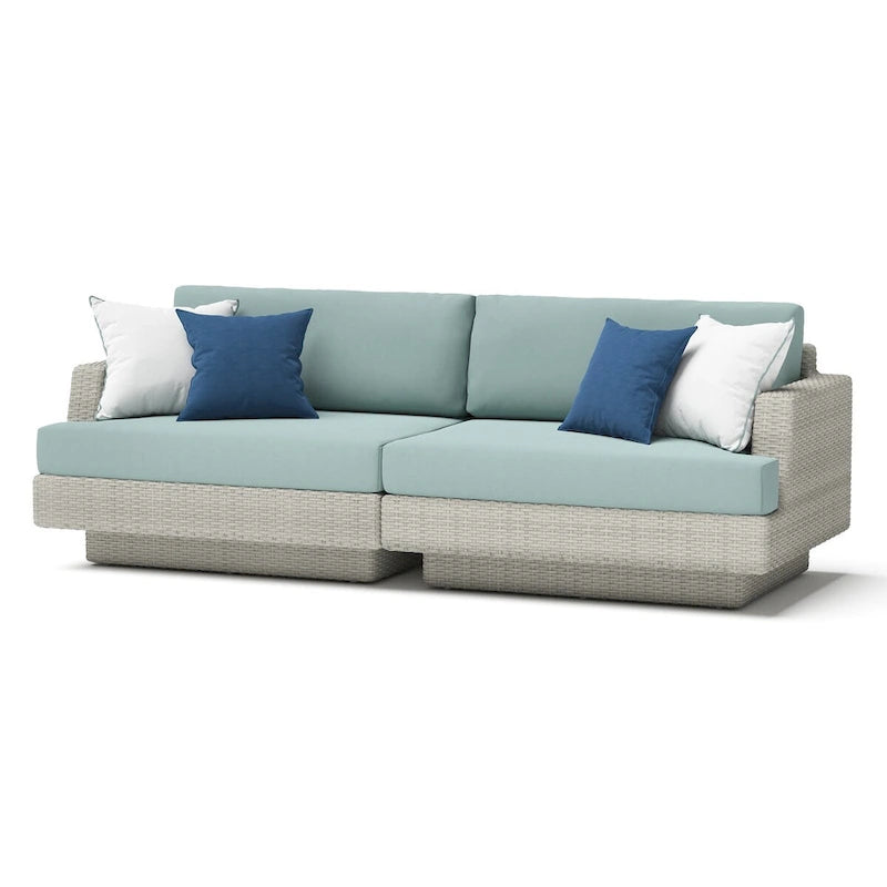 Ensemble de sièges de patio extérieurs Portofino Comfort 7 pièces Sunbrella avec mécanisme à bascule