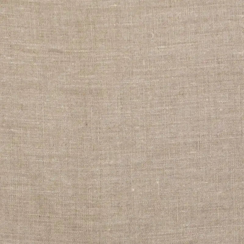 Fauteuil pouf Allan Andrews en lin flammé à volutes et structure en titane