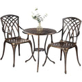 Piece Rustproof Cast Aluminum Furniture Sets Round Table