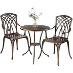 Piece Rustproof Cast Aluminum Furniture Sets Round Table