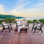 Ensemble de canapés de patio 4 pièces Enzo résistant à l'eau et aux intempéries