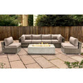 Ensemble de sièges LSI 6 personnes avec foyer et coussins Sunbrella