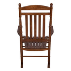 Fauteuil à bascule ergonomique en bois dur véritable de Rhode Island avec embouts décoratifs