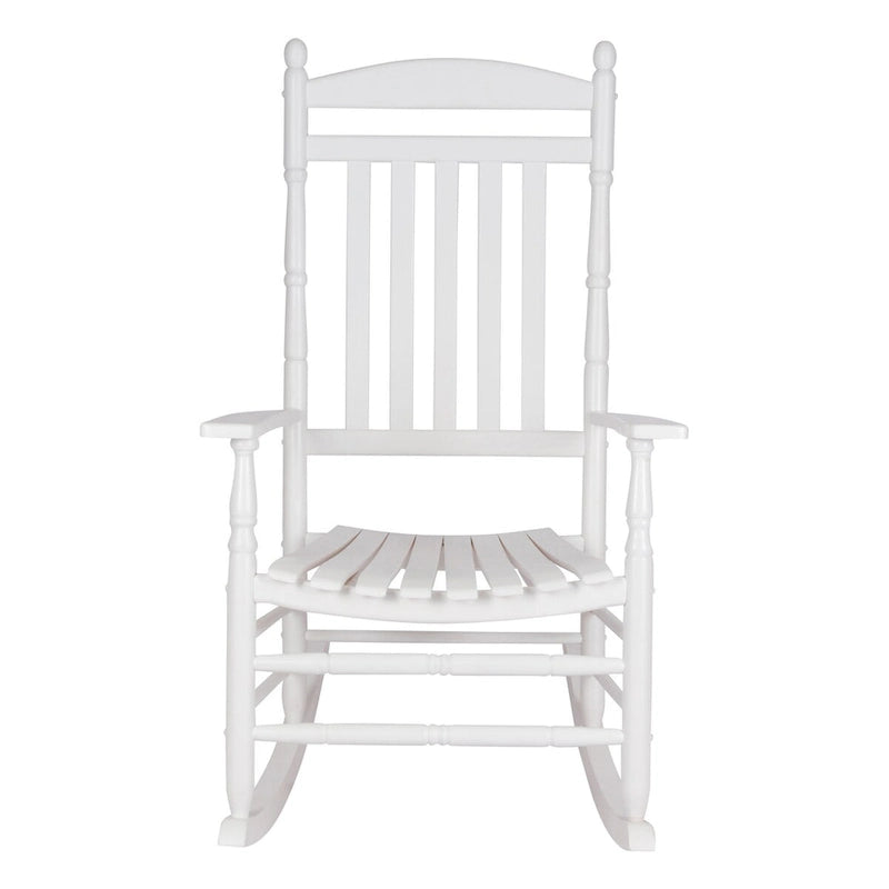 Fauteuil à bascule ergonomique en bois dur véritable de Rhode Island avec embouts décoratifs