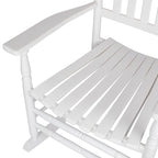 Fauteuil à bascule ergonomique en bois dur véritable de Rhode Island avec embouts décoratifs