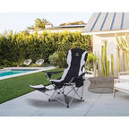 Chaises de camping, chaises de camping portables, repose-pieds amovible, coussin rembourré