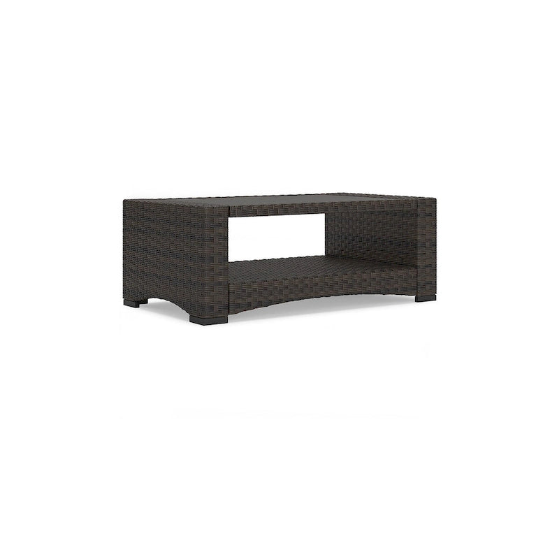 Table basse d'extérieur Windglow marron, Signature Design by Ashley - 44,38 po L x 25,38 po P x 16,63 po H