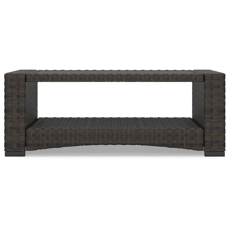 Table basse d'extérieur Windglow marron, Signature Design by Ashley - 44,38 po L x 25,38 po P x 16,63 po H