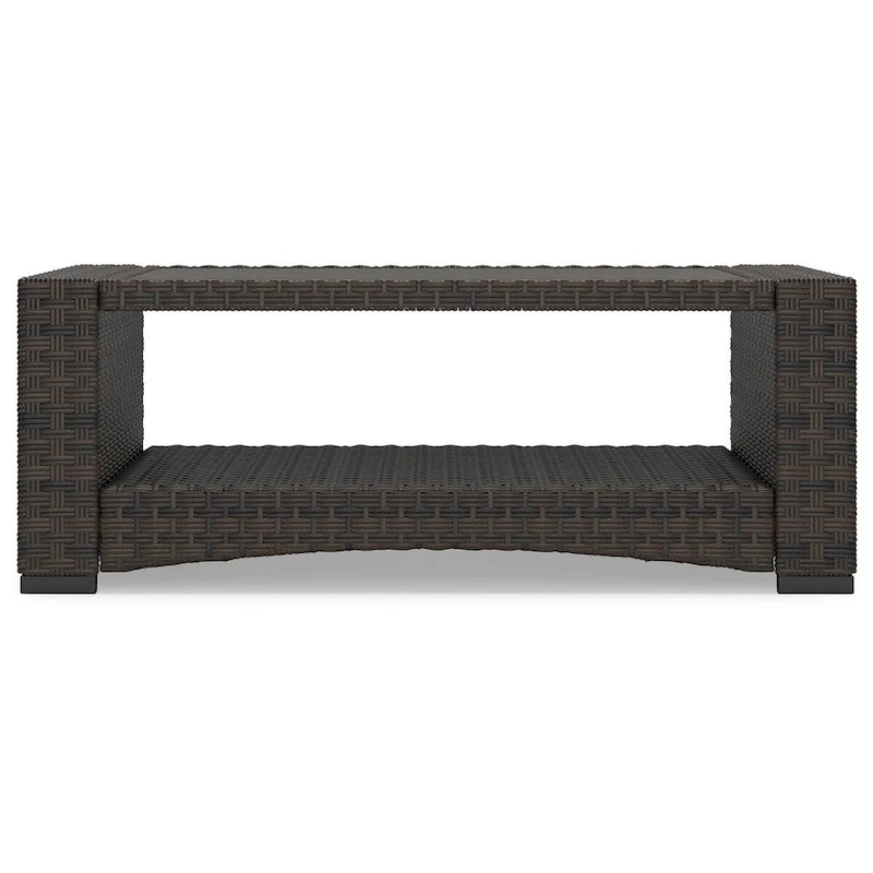 Table basse d'extérieur Windglow marron, Signature Design by Ashley - 44,38 po L x 25,38 po P x 16,63 po H