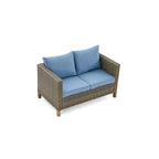 Ensemble de sièges modulables 7 pièces avec coussins