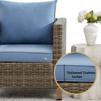 Ensemble de sièges modulables 7 pièces avec coussins