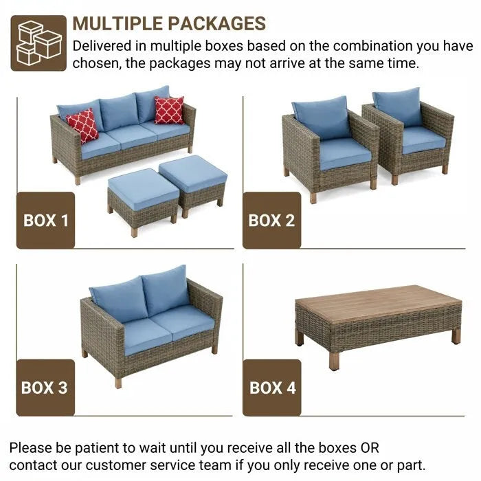 Ensemble de sièges modulables 7 pièces avec coussins