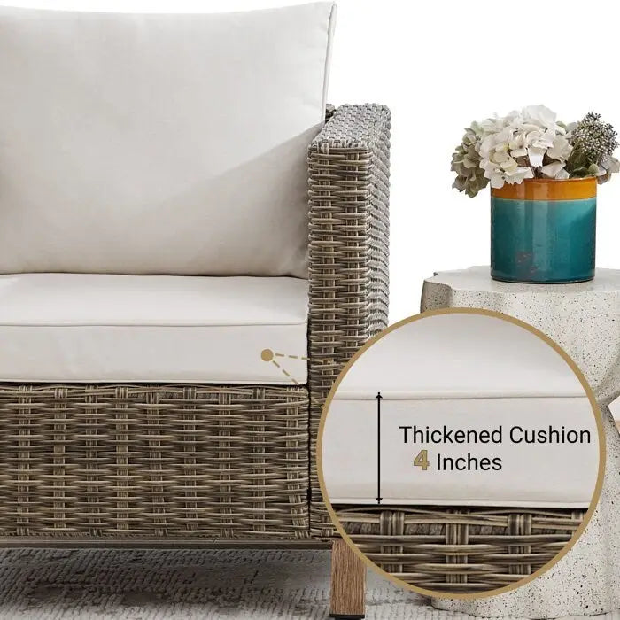 Ensemble de sièges modulables 7 pièces avec coussins