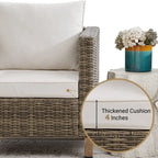 Ensemble de sièges modulables 7 pièces avec coussins