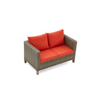 Ensemble de sièges modulables 7 pièces avec coussins