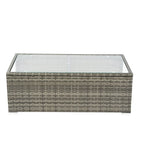 Ensemble de canapés d'angle en rotin 8 pièces pour patio