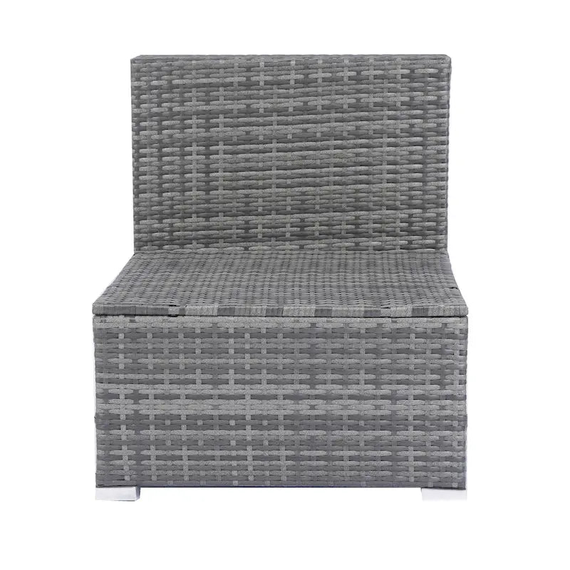 Ensemble de canapés d'angle en rotin 8 pièces pour patio