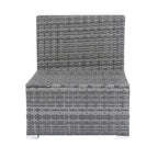 Ensemble de canapés d'angle en rotin 8 pièces pour patio