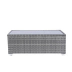 Ensemble de canapés d'angle en rotin 8 pièces pour patio