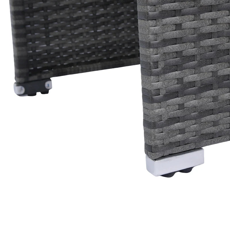 Ensemble de canapés d'angle en rotin 8 pièces pour patio