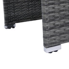 Ensemble de canapés d'angle en rotin 8 pièces pour patio