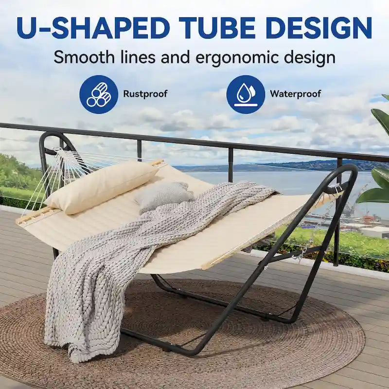 Hamac à barres d'écartement pour 2 personnes