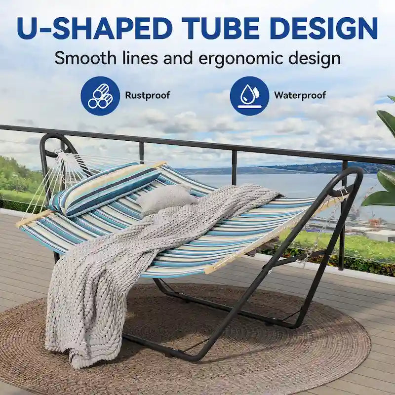 Hamac à barres d'écartement pour 2 personnes