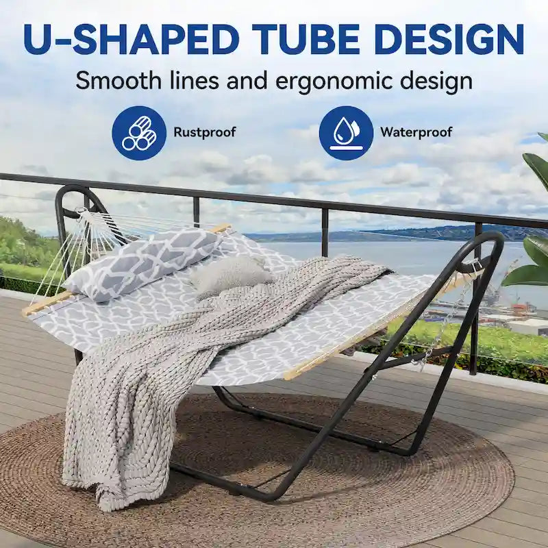 Hamac à barres d'écartement pour 2 personnes