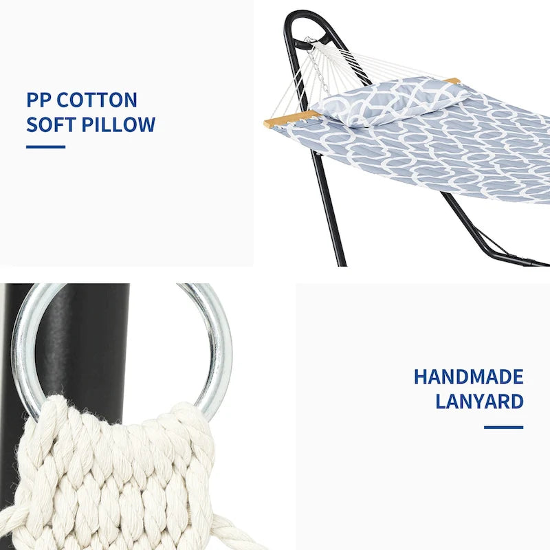 Hamac à barres d'écartement pour 2 personnes