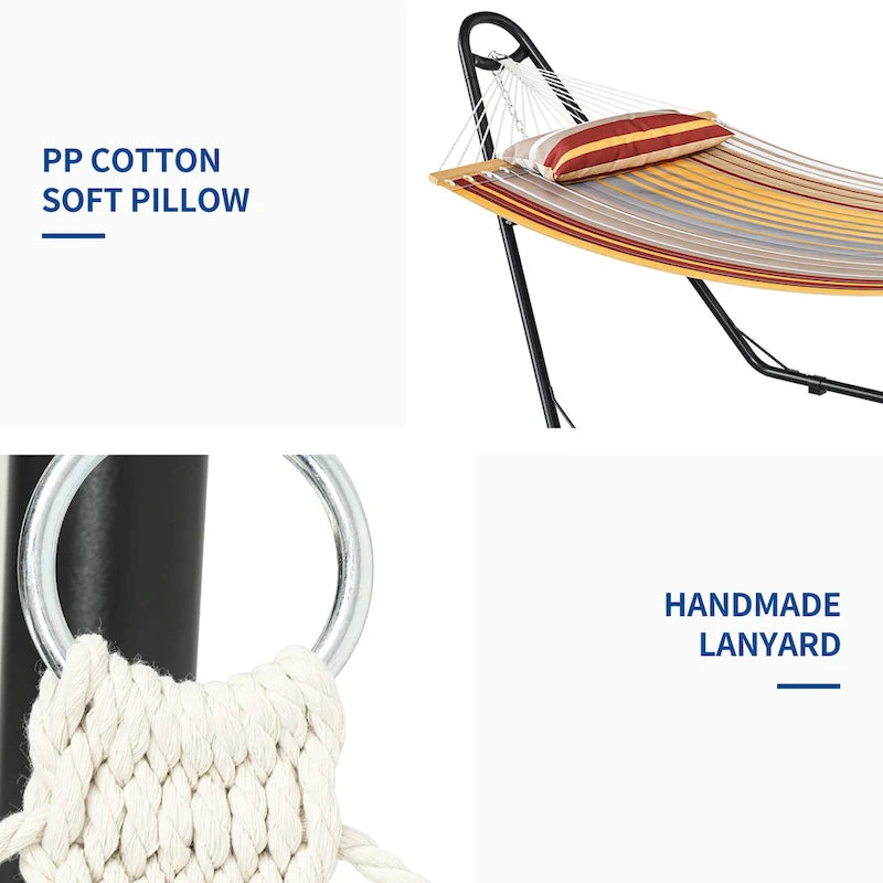 Hamac à barres d'écartement pour 2 personnes